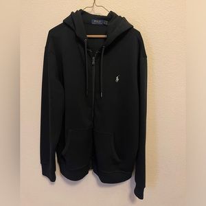 Ralph Lauren Polo black zip up hoodie XL used in great condition